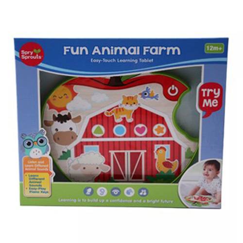 Tableta muzicala pentru bebelusi Ntoys Farm Fun Animal