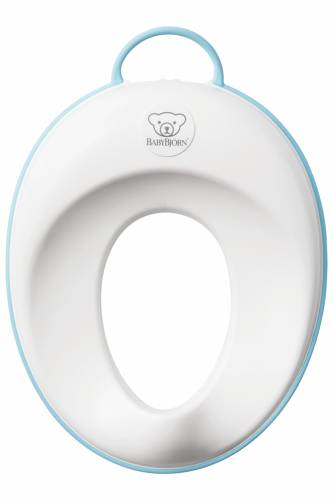 BabyBjorn - Reductor pentru toaleta Toilet Training Seat - White/Turquoise