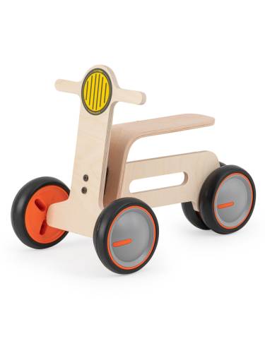 Bicicleta cu 3 roti pentru copii MamaToyz Tribike - din lemn natural - fara pedale