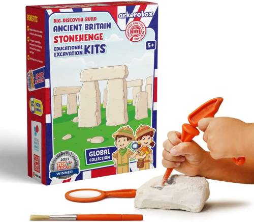 Arkerobox - Set arheologic educational si puzzle 3D - Marea Britanie antica - Stonehenge