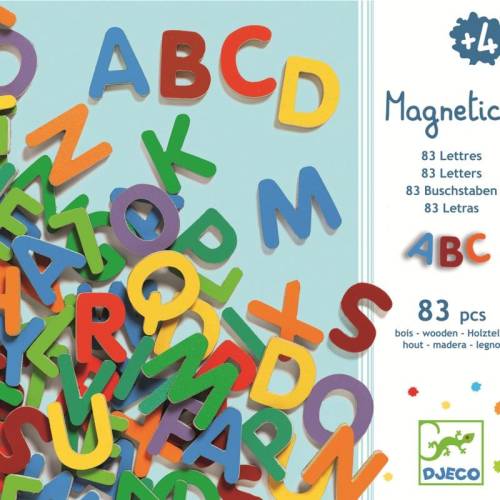 83 Litere magnetice pentru copii- Djeco