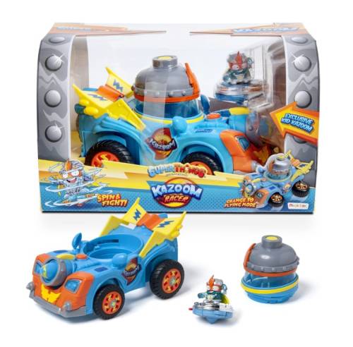 Vehicul cu figurina Superthings Kazoom Racer
