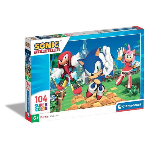 Puzzle 104 piese Clementoni Supercolor Sonic The Hedgehog 27256