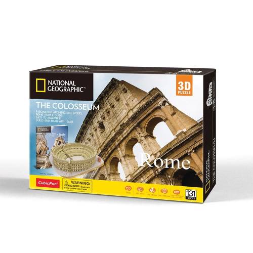 Puzzle 3d Cubic Fun National Geographic Colosseum 131 piese