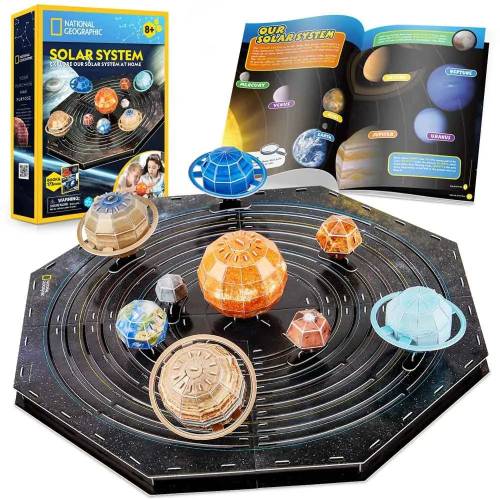 Puzzle 3D Cubic Fun National Geographic Sistemul Solar 173 piese