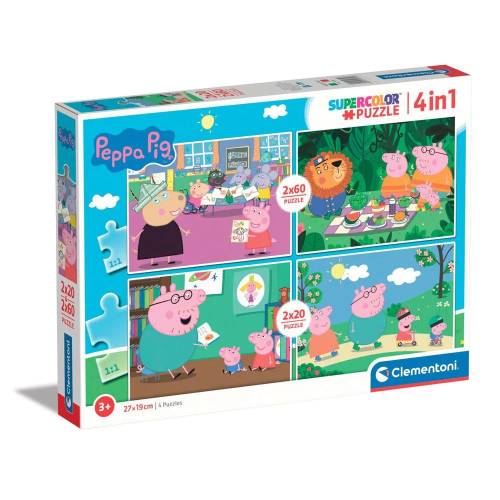 Puzzle Clementoni 2x20 + 2x60 piese Peppa Pig 24799