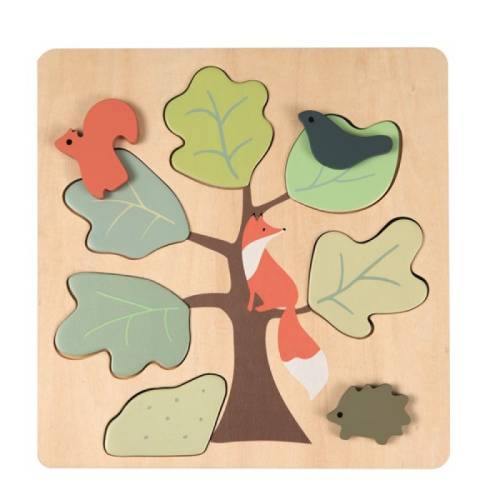 Puzzle din lemn vulpita - Egmont toys