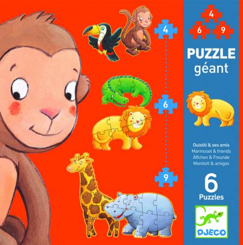 Puzzle gigant Djeco animale salbatice