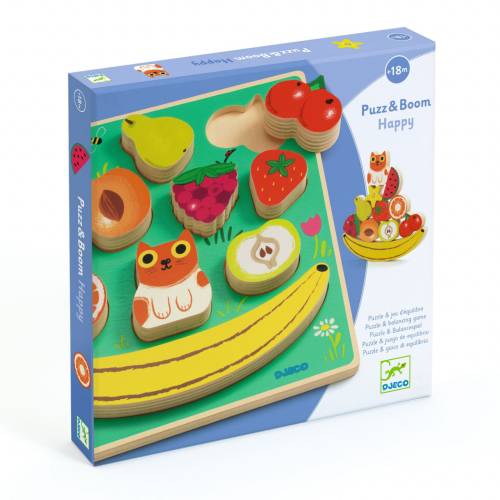 Puzzle si joc de echilibru fructe - Djeco