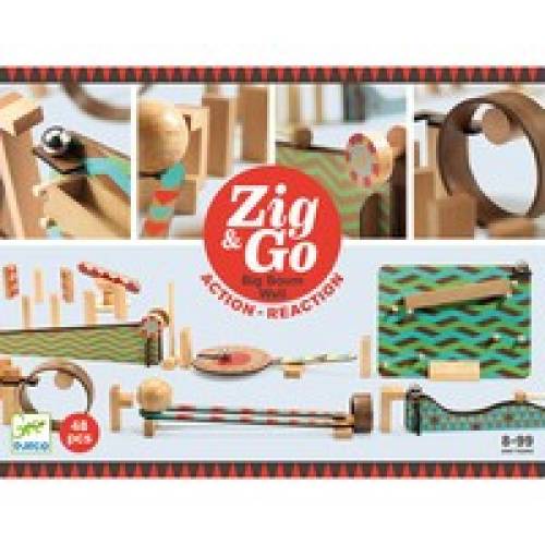 Zig & Go Djeco - set de constructie trasee - 48 piese