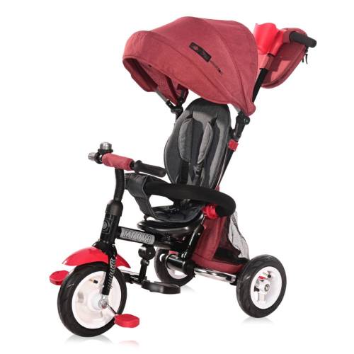 Tricicleta cu parasolar Lorelli Moovo Air Red Black Luxe