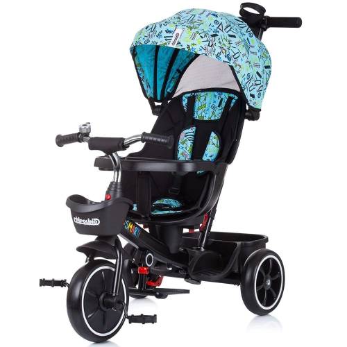 Tricicleta cu scaun rotativ Chipolino Smart 360 Albastru