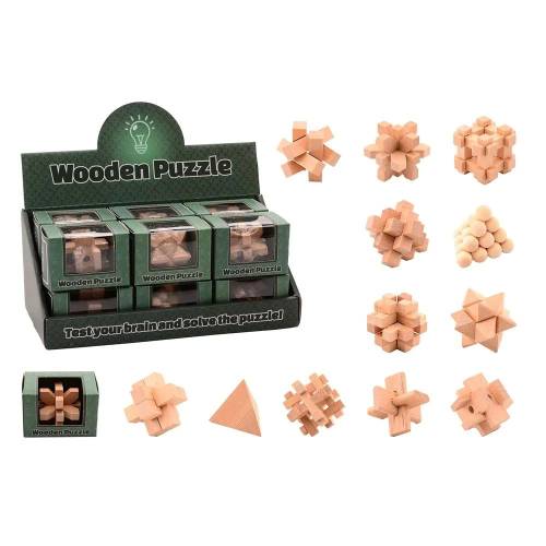Puzzle Logic 3d din Lemn John Toys diverse modele