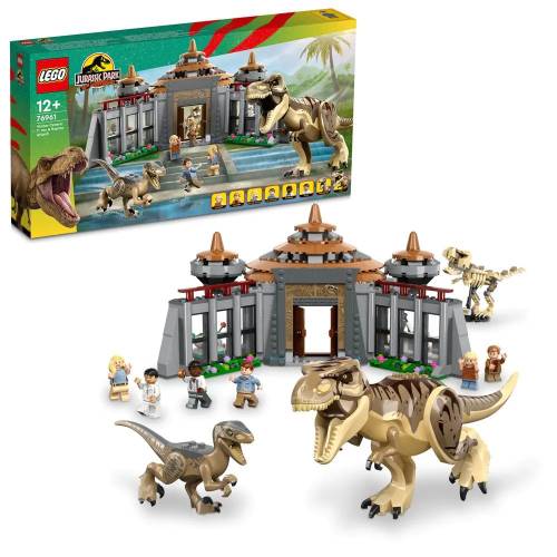 Lego Jurassic Centru pentru turisti T-Rex si Raptor 76961