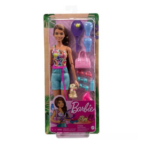 Papusa cu accesorii Mattel Barbie Fitness