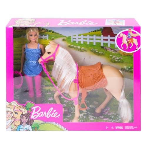 Papusa cu cal Barbie Pets