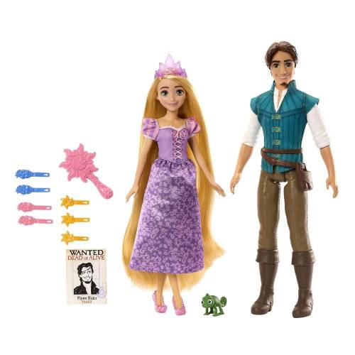 Set papusa Disney Princess Rapunzel si Flynn Ryder Editie Aniversara 100 ani
