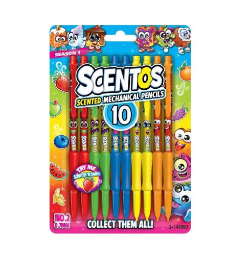 Set 10 creioane mecanice parfumate Scentos 42950